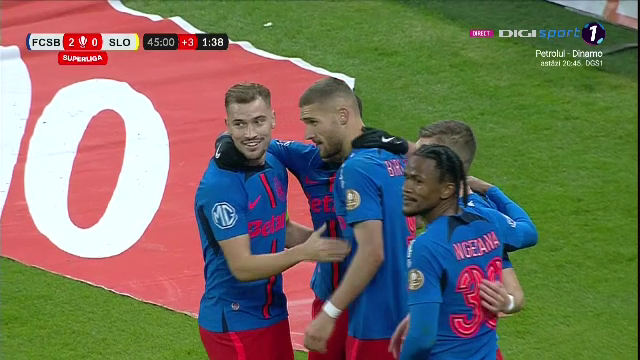 Daniel B&icirc;rligea a &icirc;nscris un supergol &icirc;n FCSB - Unirea Slobozia!