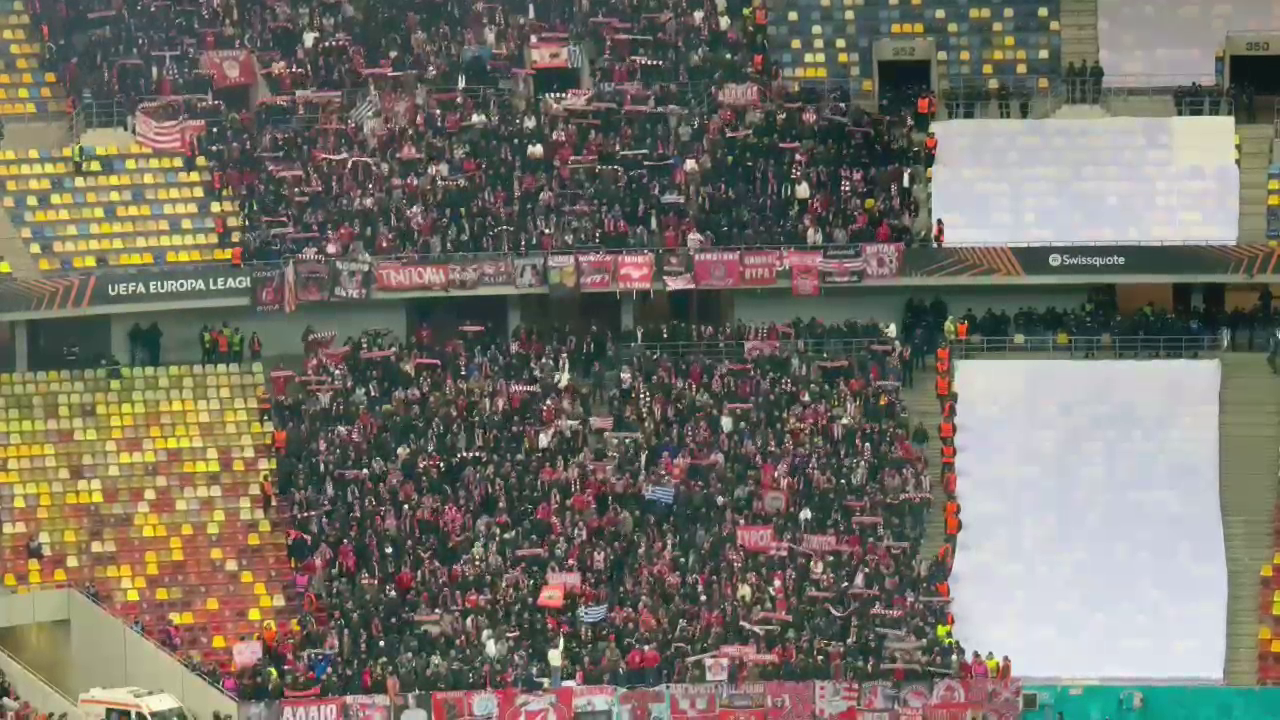 Scandarea care i-a adus o amendă uriașă României a răsunat din nou pe Arena Națională, la meciul FCSB - Olympiakos