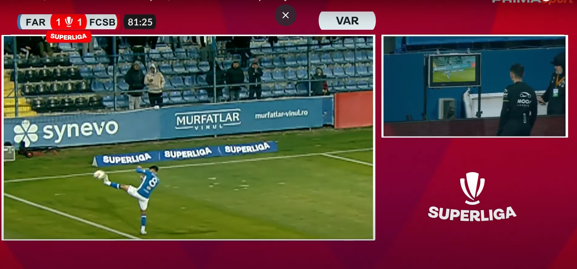 Penalty farul fcsb 1