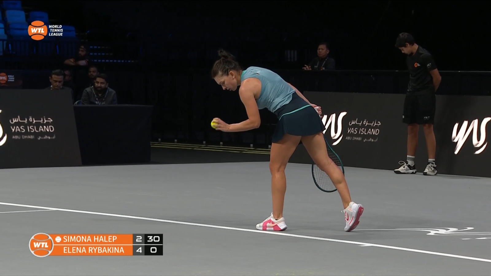 Halep și Paolini, &icirc;nvinse de Rybakina și Garcia la World Tennis League (VOYO EXCLUSIV)