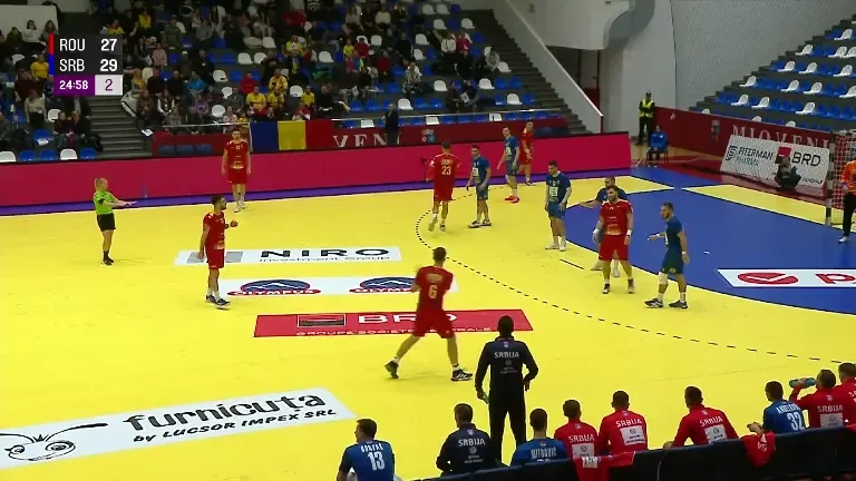 Rom&acirc;nia - Serbia: ultimele cinci minute din a doua repriză
