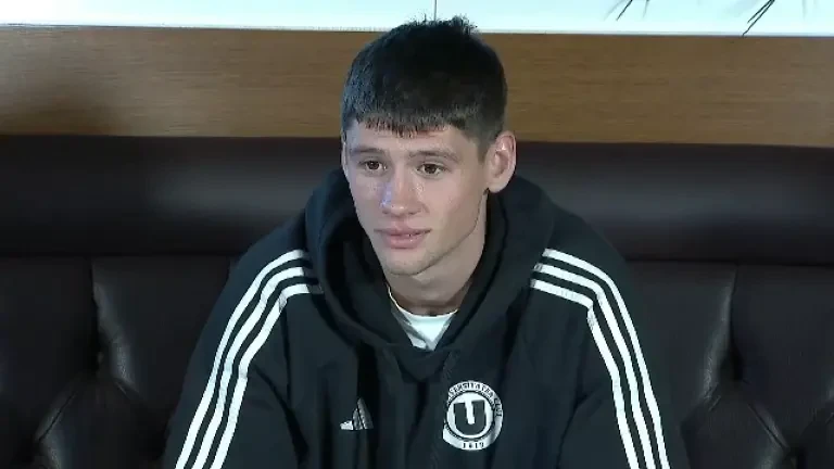 Vladislav Blănuță, atacantul lui U Cluj, interviu în cantonamentul din Antalya (06.01.2025)