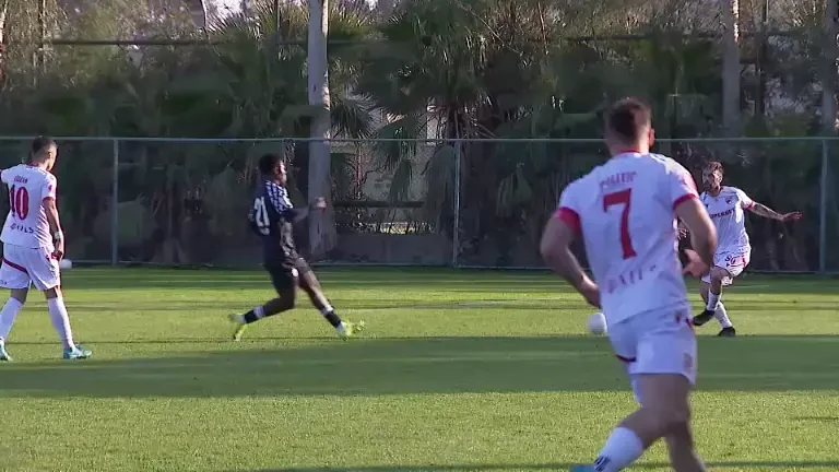 Dennis Politic, gol pentru Dinamo contra lui FC Zurich în cantonamentul din Antalya (08.01.2025)