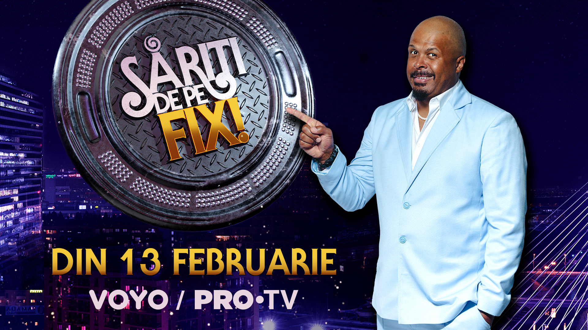 Cel mai nebun show de divertisment revine, cu un nou sezon, la PRO TV! Din 13 februarie, comedia se mută la Săriți de pe fix!