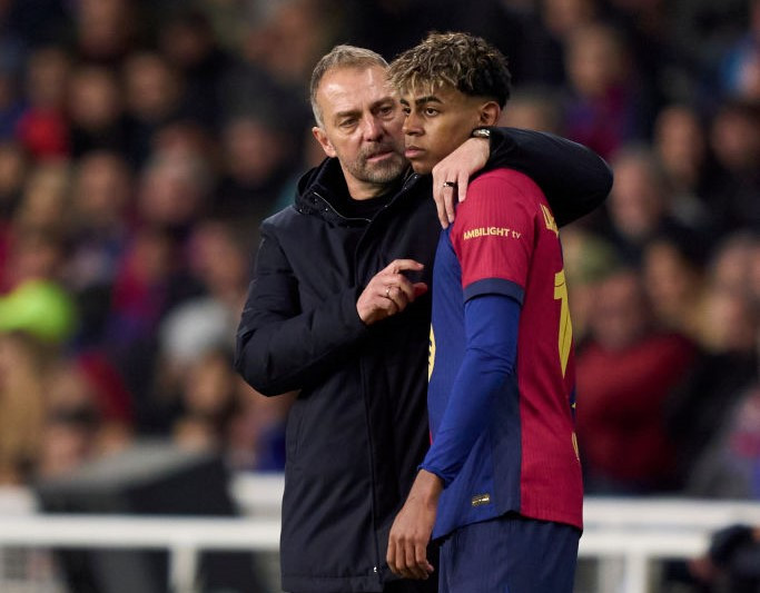 Reacția lui Hansi Flick, după ce FC Barcelona a &icirc;ncheiat pe locul doi &icirc;n grupa Champions League + ce s-a &icirc;nt&acirc;mplat cu Lamine Yamal