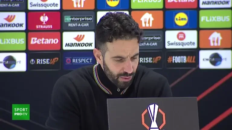 Conferință Ruben Amorim, după FCSB - Manchester United 0-2