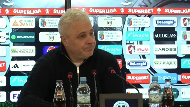 Conferință de presă Marius Șumudică după U Cluj - Rapid 2-1 (01.02.2025)