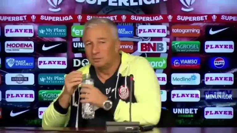 Conferință de presă Dan Petrescu &icirc;nainte de CFR Cluj - FC Hermannstadt (04.02.2025)