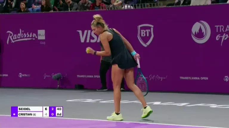 Jaqueline Cristian, tenis agresiv și eficient în primul tur la Transylvania Open (LIVE pe VOYO și PRO Arena)
