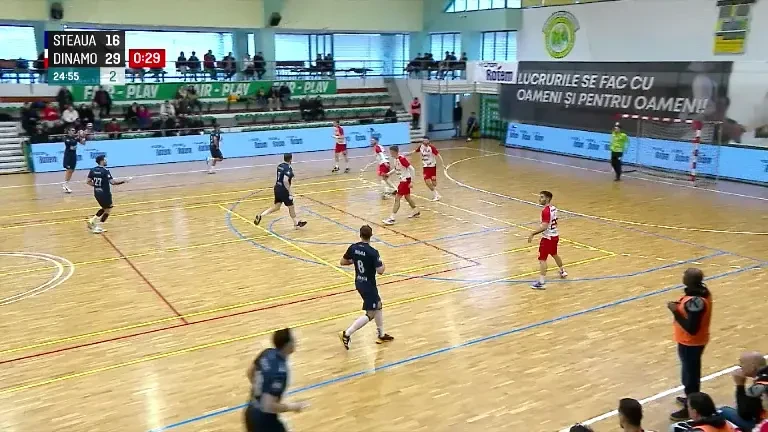 Steaua - Dinamo 19-32 în ”Eternul Derby” din Liga Zimbrilor (8 februarie 2025)