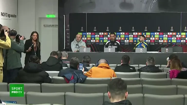 Conferință Elias Charalambous, înainte de PAOK - FCSB (12.02.2025)