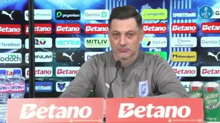 Mirel Rădoi și Vladimir Screciu, conferință de presă înainte de Universitatea Craiova - Oțelul Galați (13.02.2025)