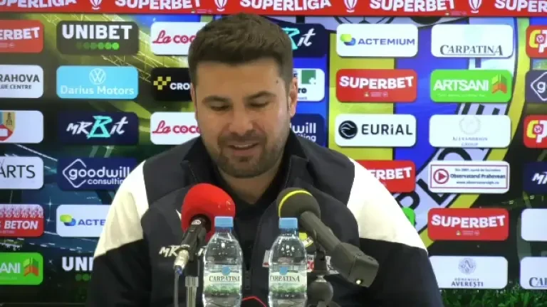 Adrian Mutu, conferință de presă &icirc;nainte de Petrolul Ploiești - UTA Arad (14.02.2025)