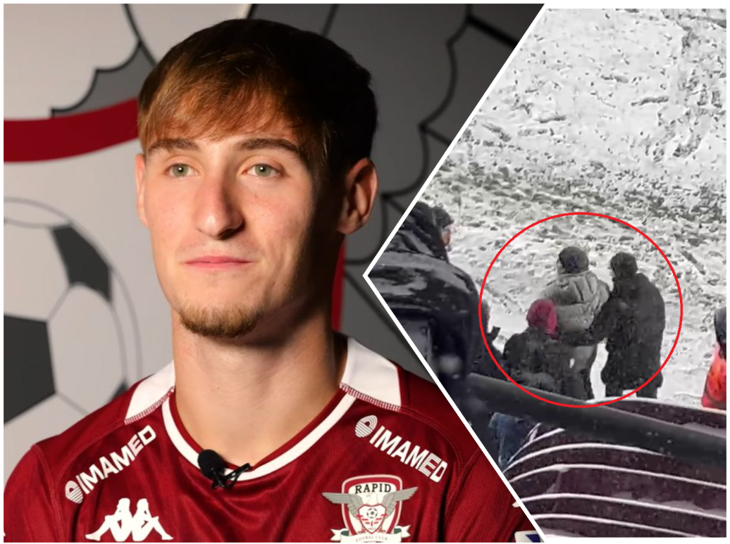 Reacția lui Dina Grameni după ce Marius Șumudică a fost asaltat cu bulgări pe Giulești