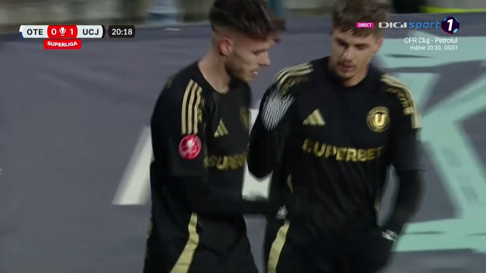 Oțelul Galați - U Cluj 0-1 | Ardelenii revin, provizoriu, pe primul loc &icirc;n Superligă