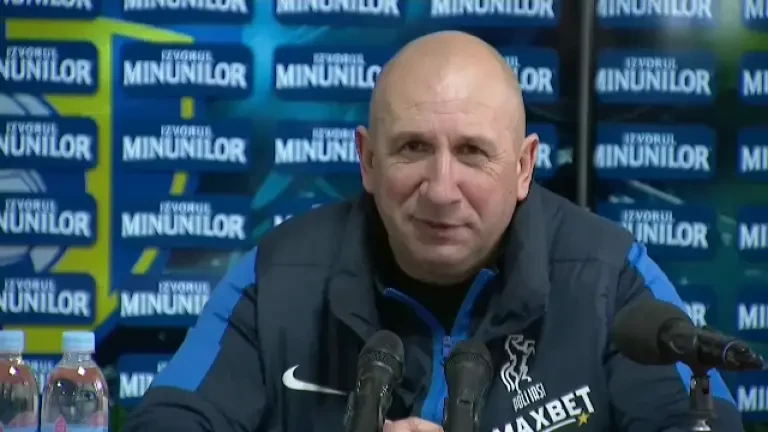 Vasile Miriuță, conferință de presă după Unirea Slobozia - Poli Iași 0-0