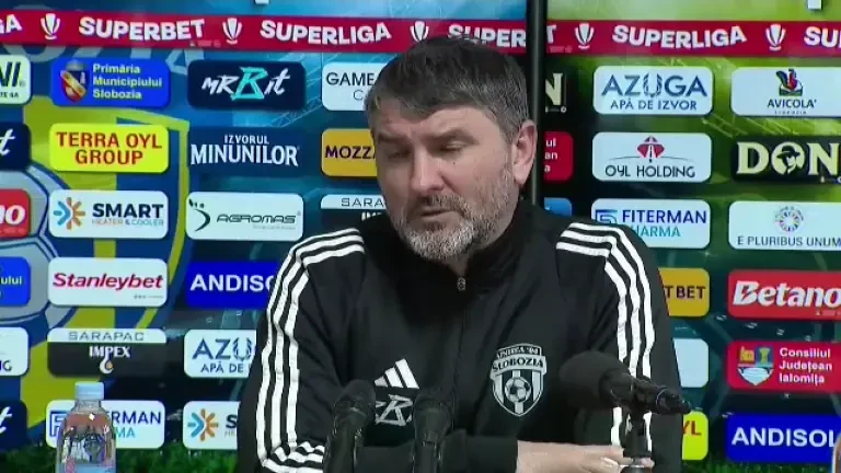 Adrian Mihalcea, conferință de presă după Unirea Slobozia - Poli Iași 0-0