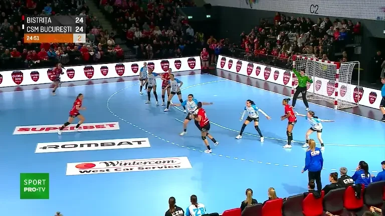 Gloria Bistrița - CSM București 26-26 a fost LIVE pe VOYO și Pro Arena (28 februarie 2025)