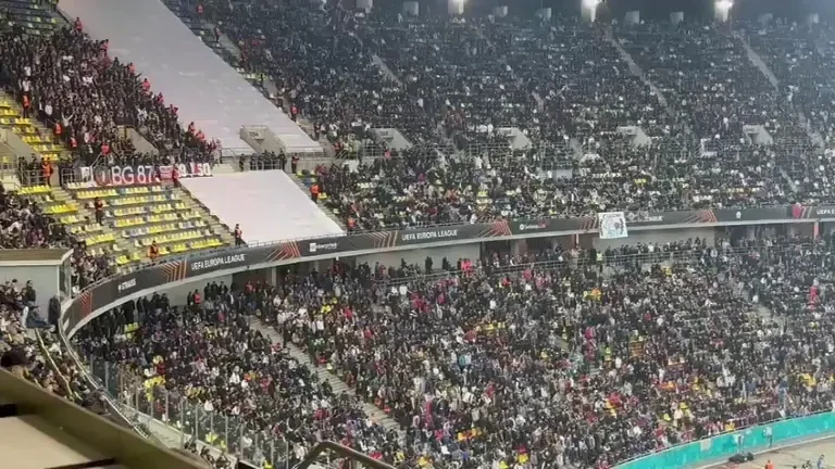 Cum arată tribunele de pe Arena Națională &icirc;n FCSB - Lyon (06.03.2025)