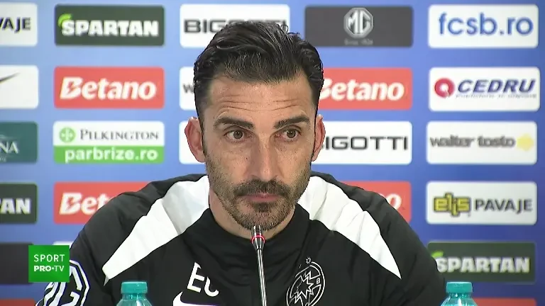 Conferință Elias Charalambous &icirc;nainte de FCSB - Rapid (15/03/2025)
