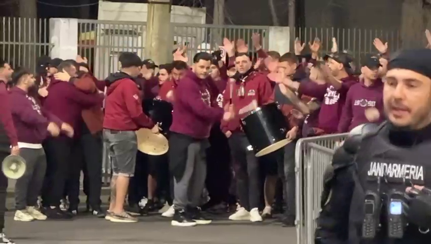 Atmosferă sud-americană la Arena Națională! Fanii lui Rapid au bătut tobele &icirc;nainte de derby-ul cu FCSB