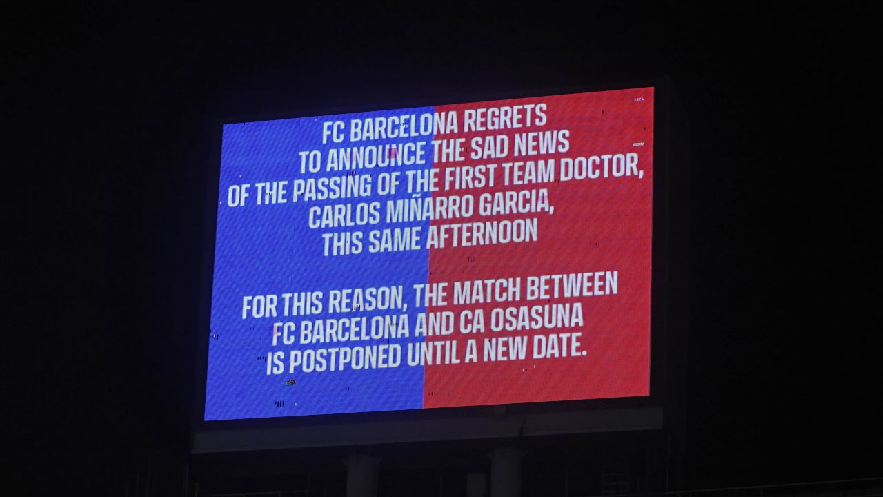Barcelona și Osasuna nu au fost de acord! Ce se întâmplă cu meciul amânat după ce un membru din staff-ul lui Hansi Flick a murit