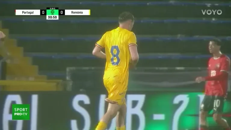 Portugalia U21 - România U21 | Minutul 33: Ocazie Portugalia!