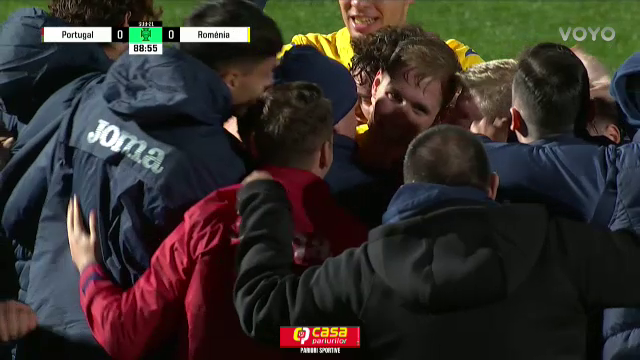 Portugalia U21 - Rom&acirc;nia U21 0-1. Cristi Mihai aduce o victorie dramatică pentru naționala lui Pancu! Meciul a fost LIVE pe VOYO