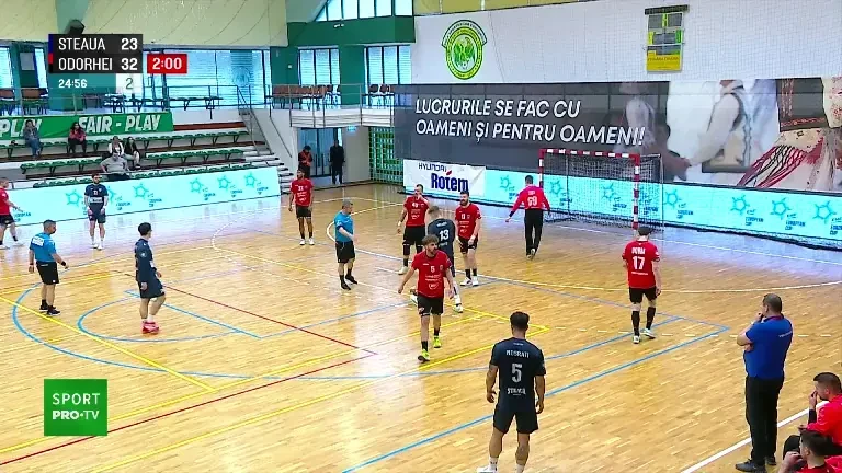Steaua - CSM Odorheiu Secuiesc 30-36. Meciul a fost LIVE pe VOYO și Pro Arena