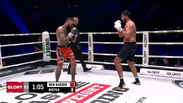 Cristian Ristea vs Jamal Ben Saddik sau &rdquo;Gladiator&rdquo; vs &rdquo;Goliath&rdquo;, luptă de poveste &icirc;n GLORY 99 pe VOYO și Pro Arena!