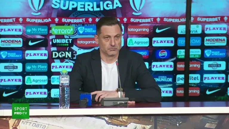 Conferință Mirel Rădoi după CFR Cluj - Universitatea Craiova 2-0