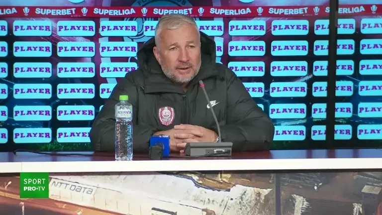 Conferință Dan Petrescu după CFR Cluj - Universitatea Craiova 2-0