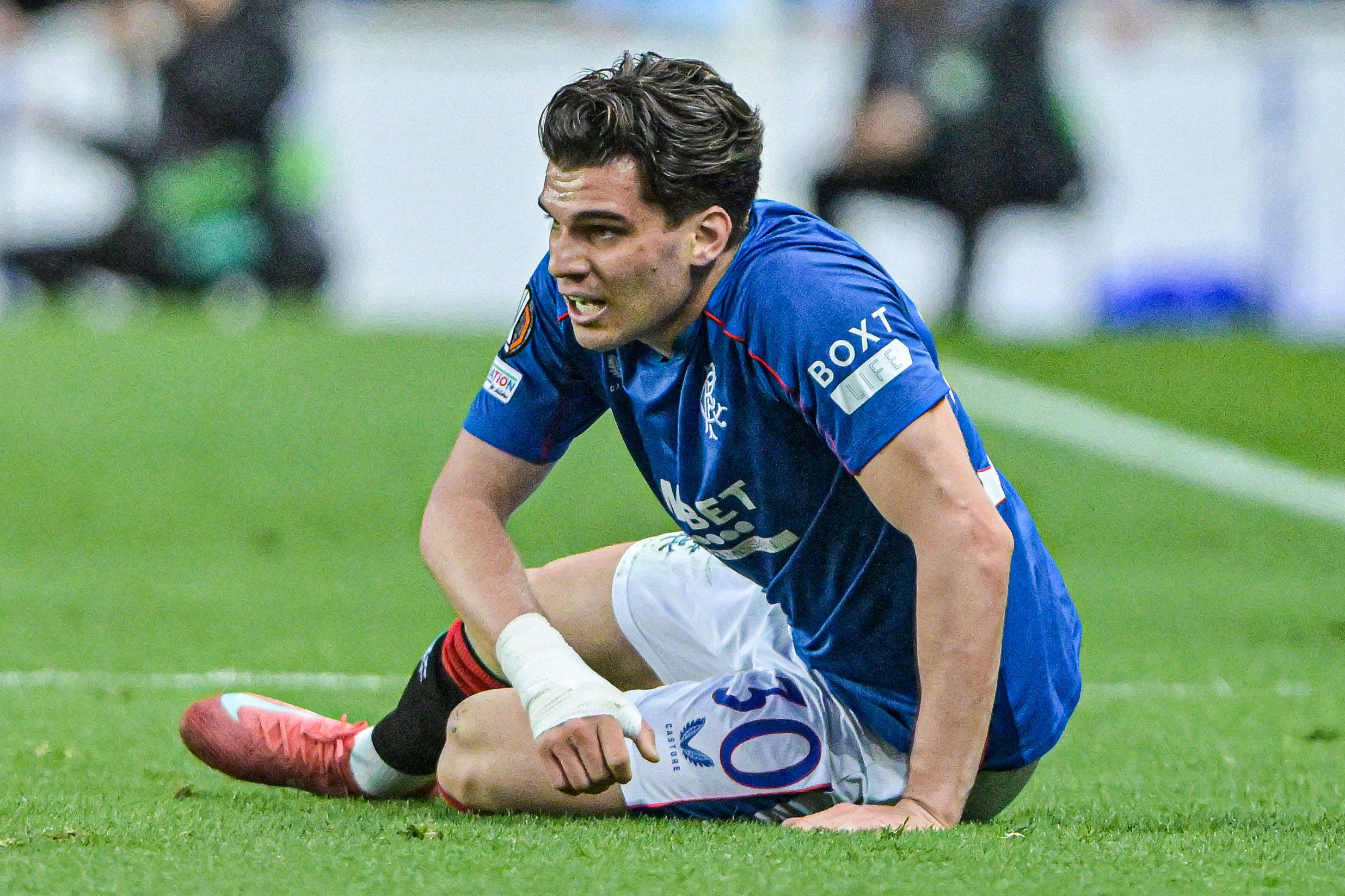 Reacția lui Ianis Hagi, după ce a evoluat aproape tot meciul &icirc;n Rangers - Bilbao 0-0