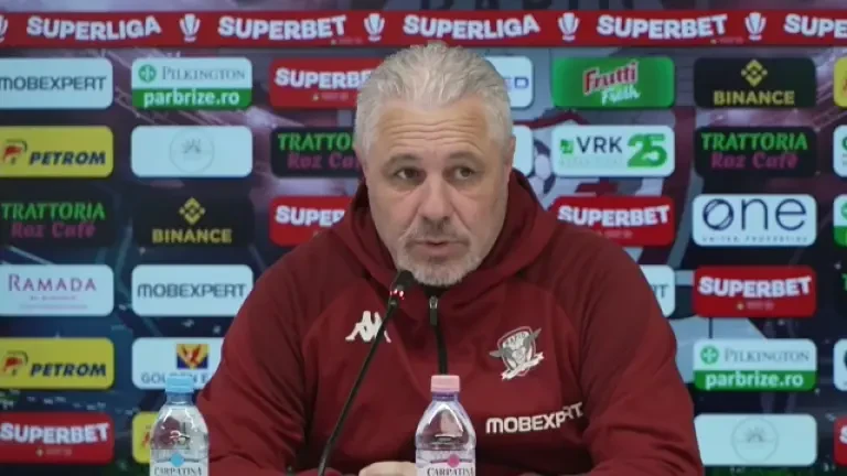 Conferință de presă Marius Șumudică înainte de CFR Cluj - Rapid (12.04.2025)