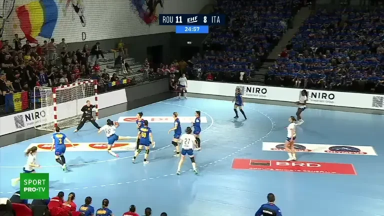 Ultimele cinci minute din prima repriză a partidei România - Italia (13/04/2025)