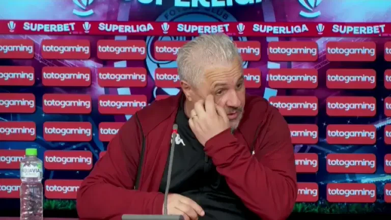 Conferință de presă Marius Șumudică după CFR Cluj - Rapid 1-1 (14/04/2025)
