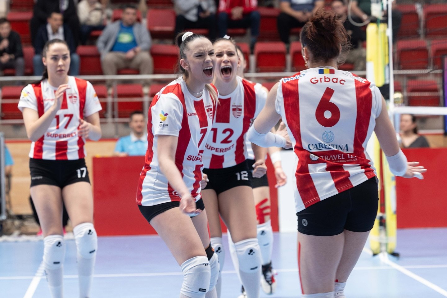 Cristina Miron și Reka Szedmak, cuplul letal de la Dinamo, au tranșat finala! Echipa cu nume de rege care a promovat &icirc;n prima ligă