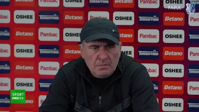 Gică Hagi, conferință de presă &icirc;nainte de semifinala Cupei Rom&acirc;niei cu CFR Cluj (23 aprilie 2025)