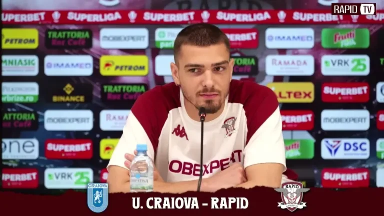 Declarații Denis Ciobotariu, înaintea duelului cu Universitatea Craiova (01/05/2025)