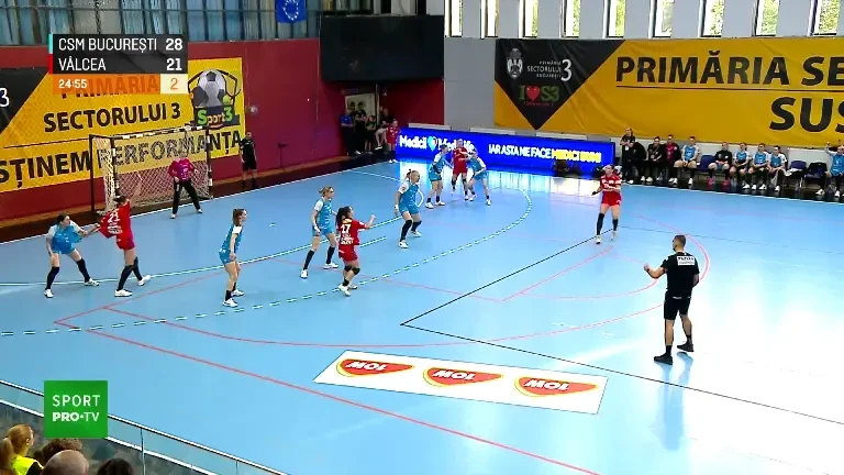 CSM București - SCM R&acirc;mnicu V&acirc;lcea 30-24 &icirc;n Liga Florilor (finalul meciului) (4 mai 2025)