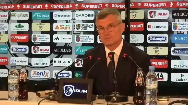 Conferință Ioan Ovidiu Sabău, după &icirc;nfr&acirc;ngerea cu FCSB (11/05/2025)