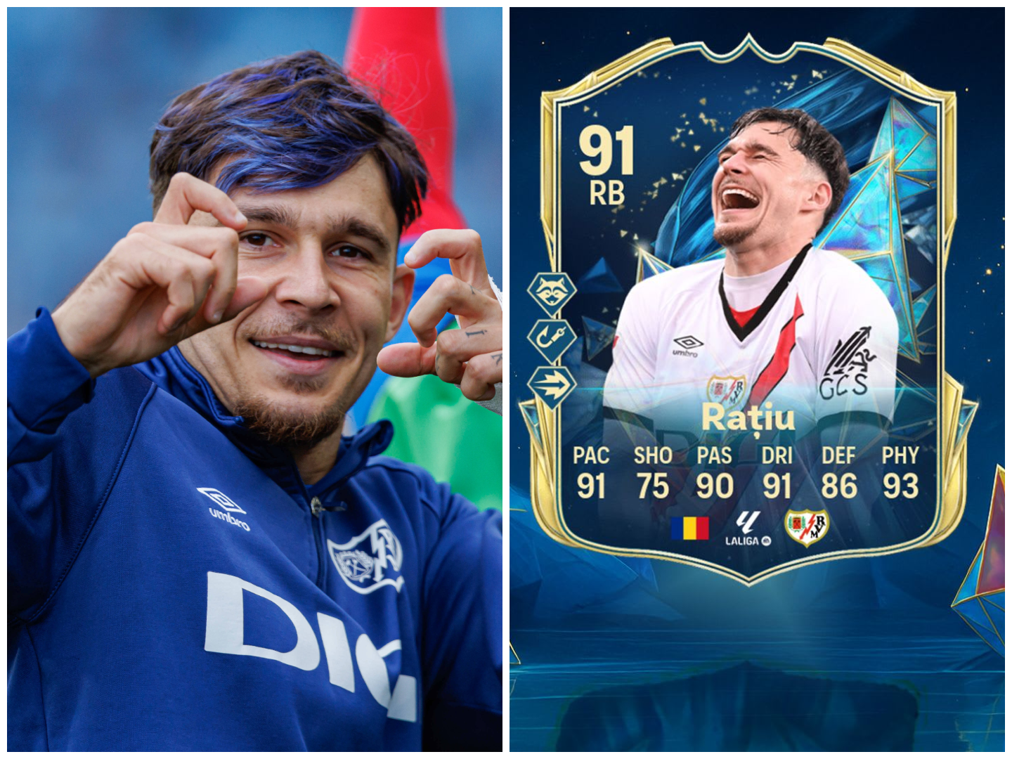 Andrei Rațiu a primit un o carte specială &icirc;n jocul FC 25! Cum arată cartonașul său de Echipa sezonului