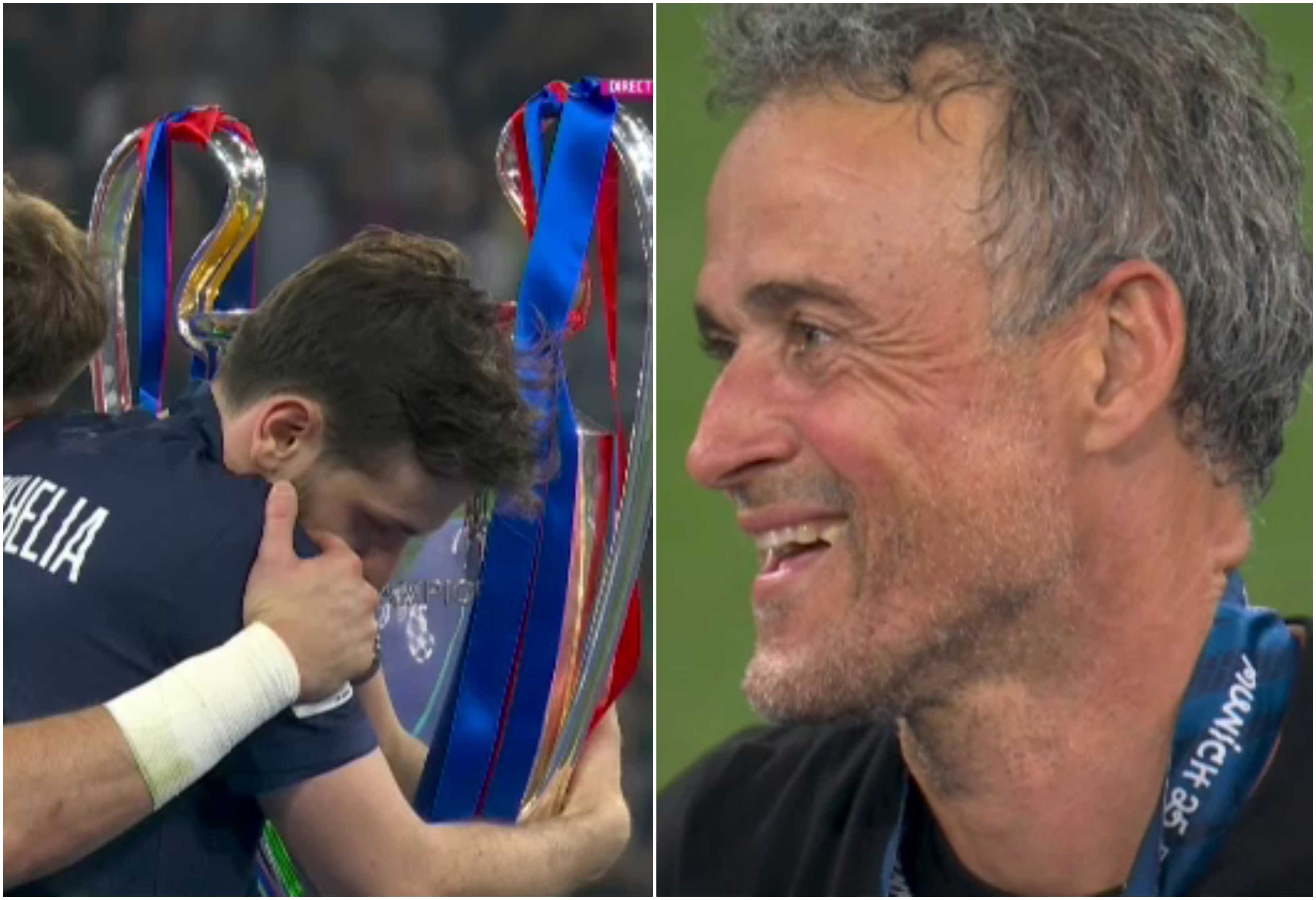 Gestul făcut de Kvaratskhelia &icirc;n fața trofeului Champions League l-a amuzat pe Luis Enrique