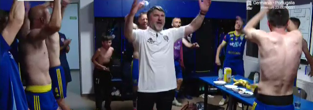 Explozie de bucurie la Slobozia după barajul de infarct cu FC Voluntari! Mihalcea a declanșat fiesta &icirc;n vestiar