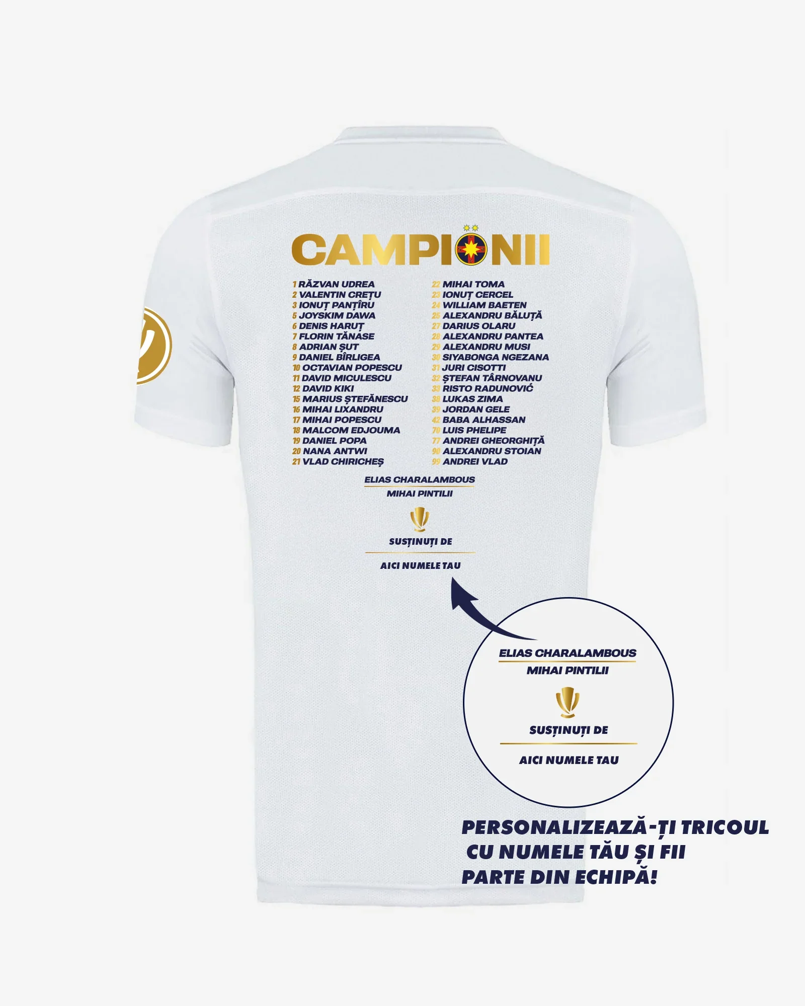 Tricou campioni fata alb spate e8c85a9c 371a 45c5 b055 1a980e7bc38a