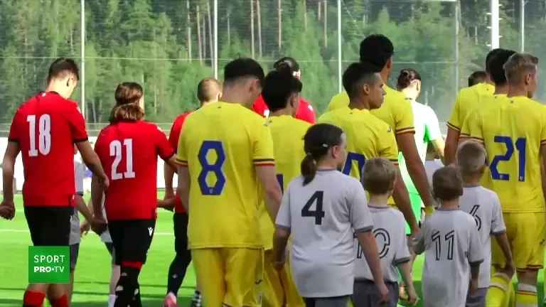România U21 - Georgia U21 | Intonarea imnurilor