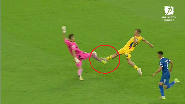 Nimic?! Decizie controversată luată de arbitrul meciului Rom&acirc;nia - Cipru