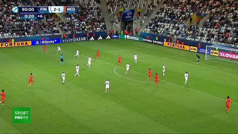 EURO U21 | Faza meciului Finlanda - Olanda 2-2. Bergstrom, portarul legitimat la Chelsea, a făcut show