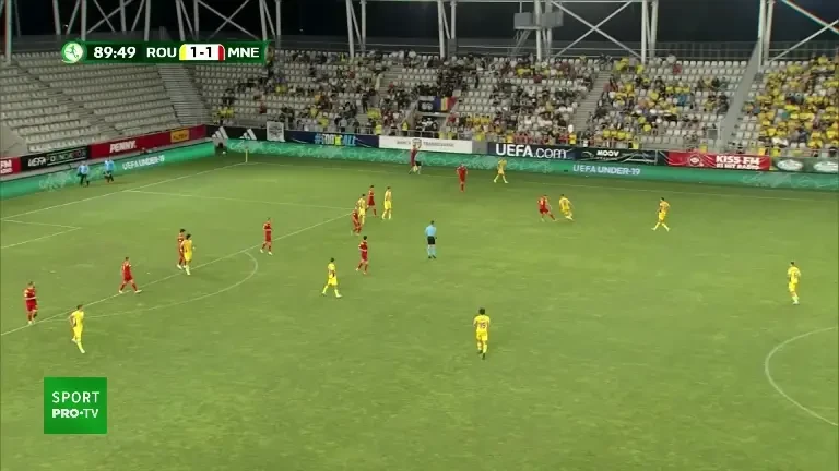 EURO U19 | România - Muntenegru. David Barbu înscrie golul victoriei în minutul 90