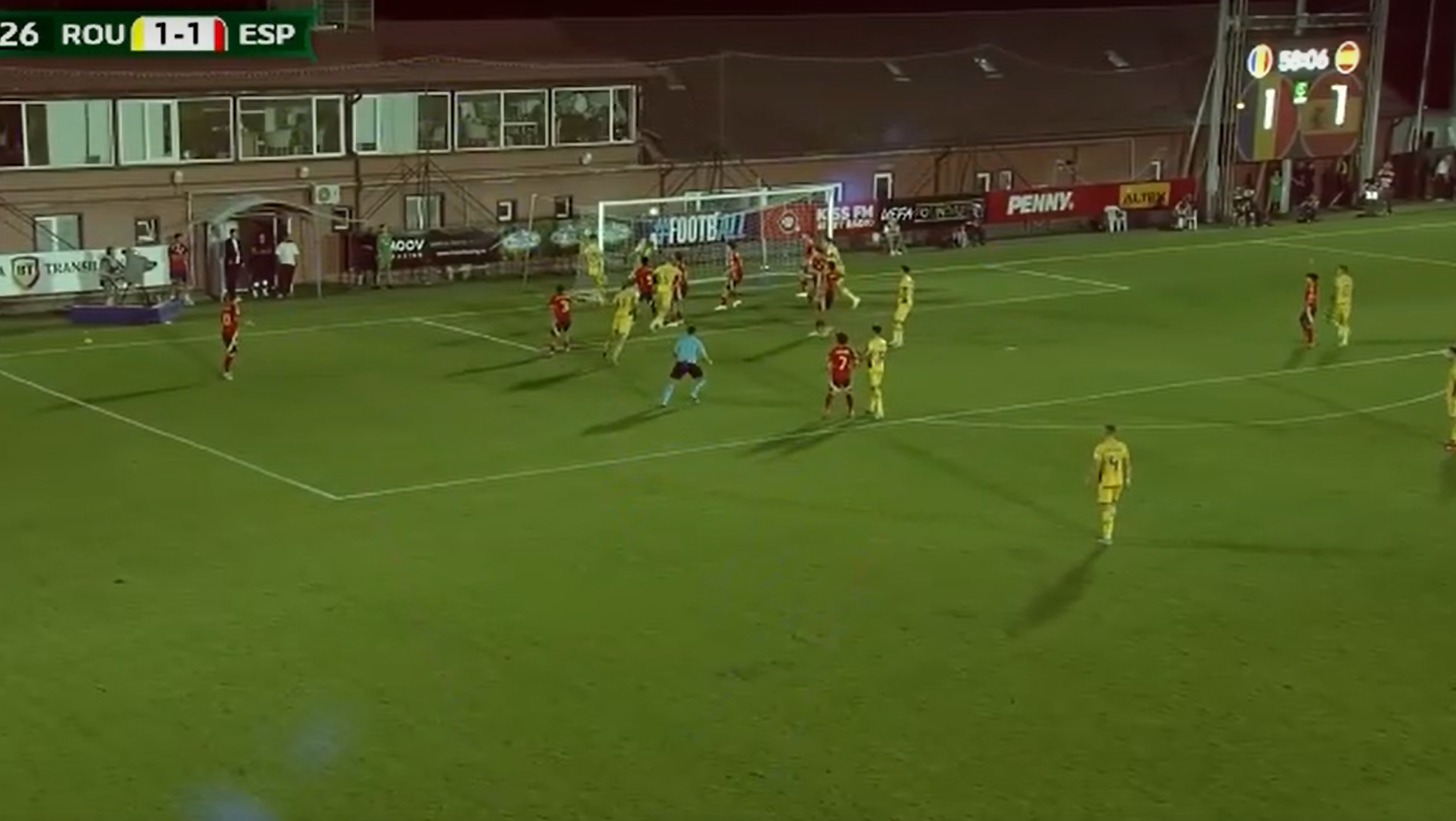 Continuă deciziile &icirc;n defavoarea Rom&acirc;niei U19! Golul &bdquo;tricolorilor&rdquo; cu Spania U19, anulat